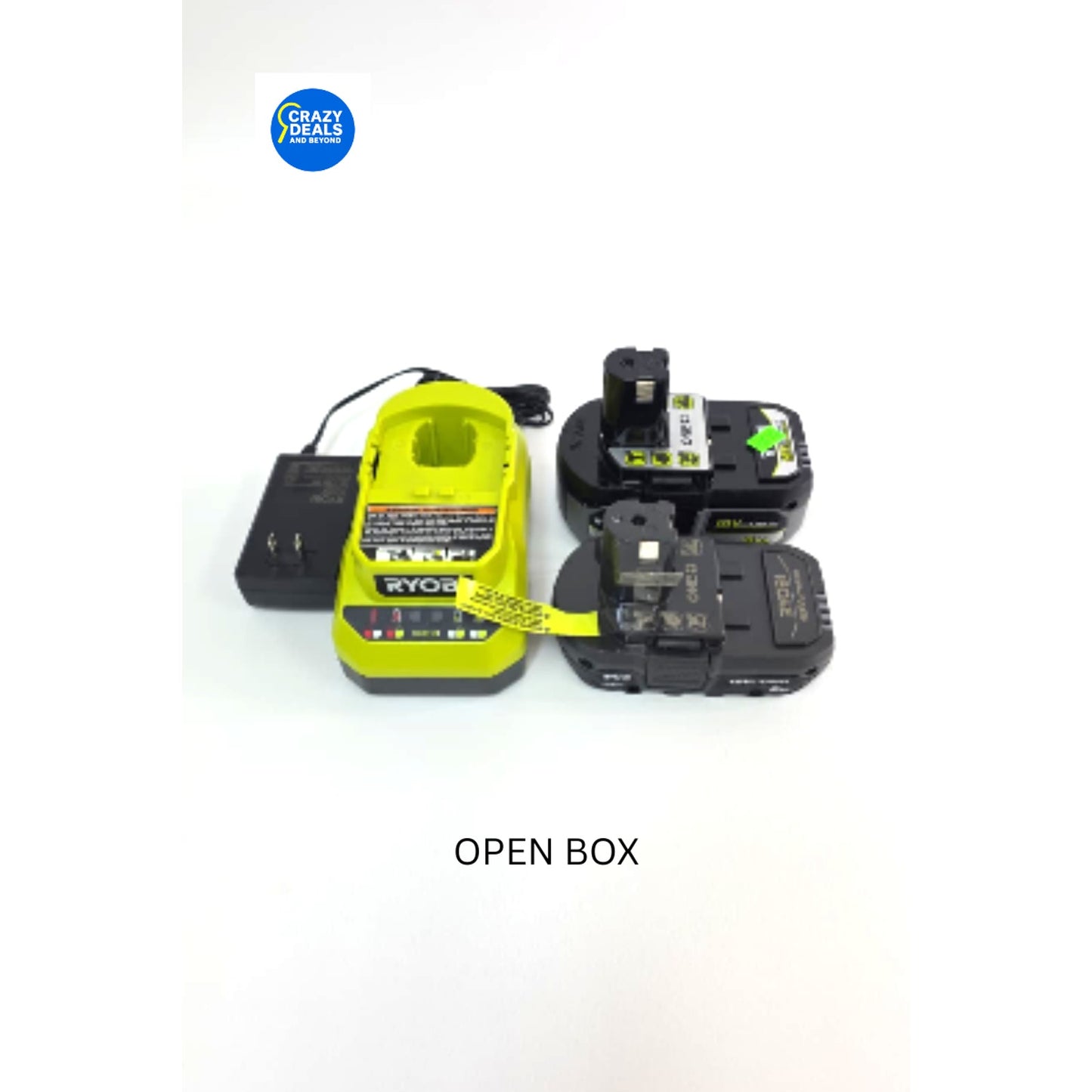 Ryobi ONE+ 18V Battery Starter Kit 2.0Ah + 4.0Ah Batteries & Charger