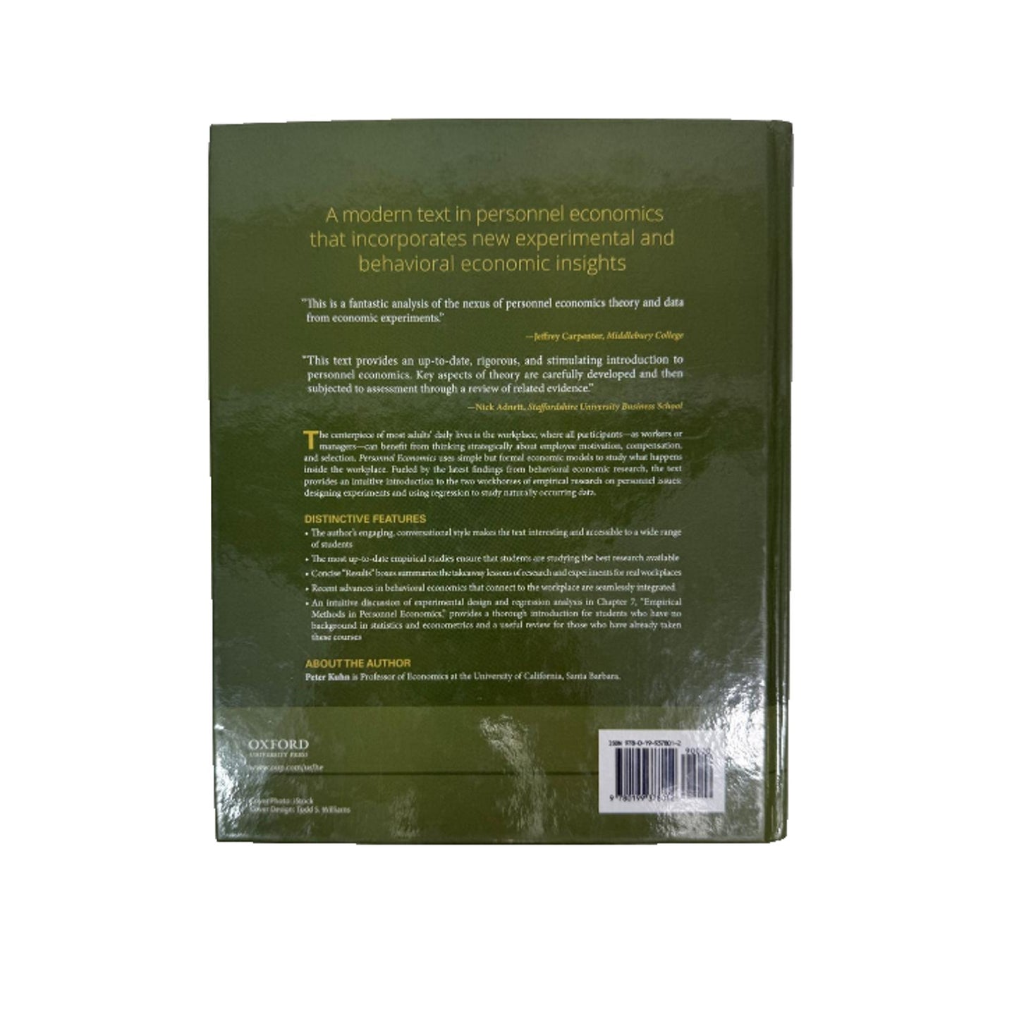 Personnel Economics by Peter Kuhn (English) Hardcover Book