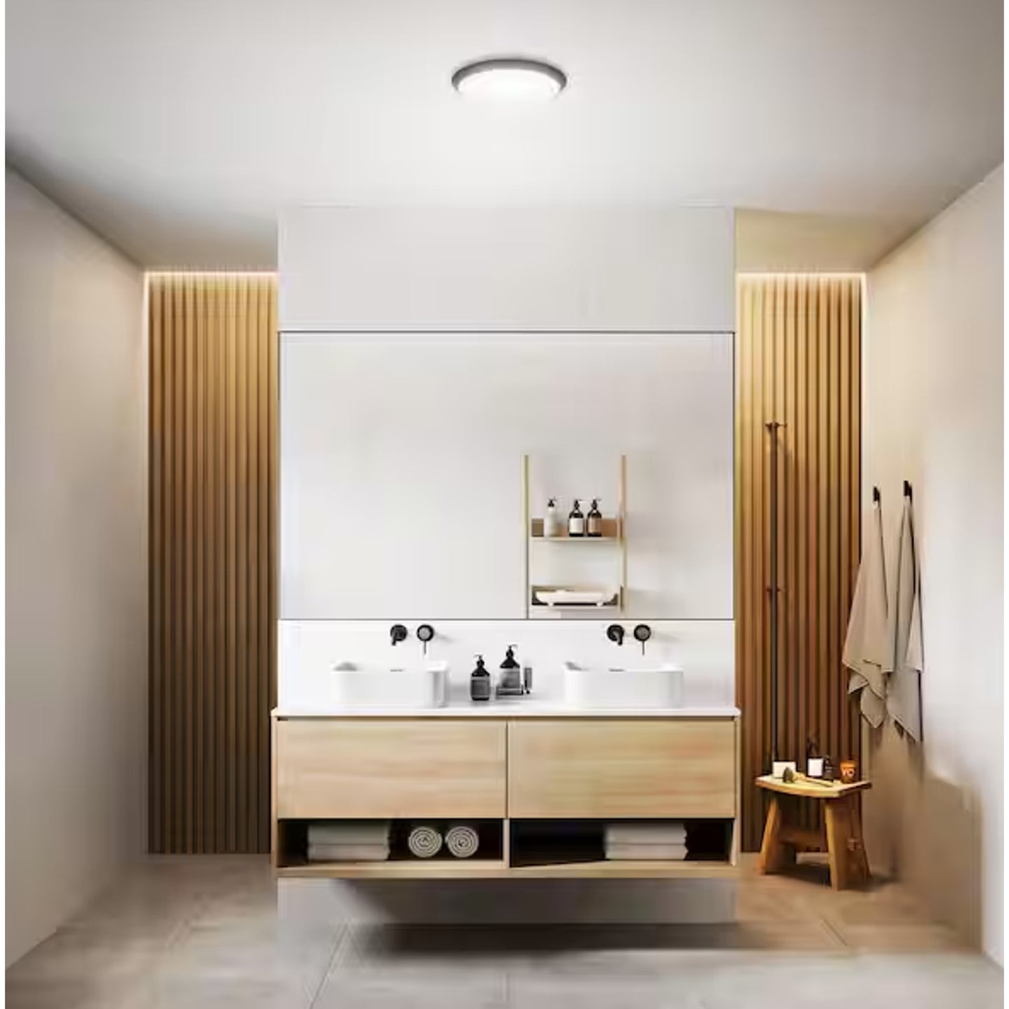 Integrated LED Dimmable Selectable CCT Flush Mount Indoor Ceiling Light