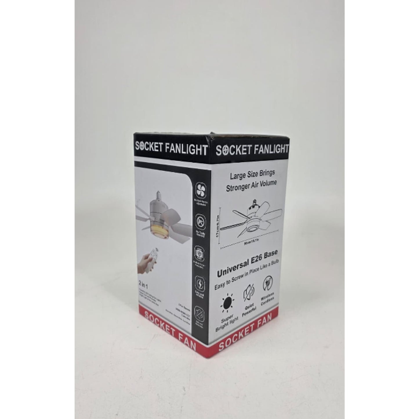 Ceiling Fan with Lights and Remote Control, 3 Colors Dimmable 6 Speeds Ceilin...