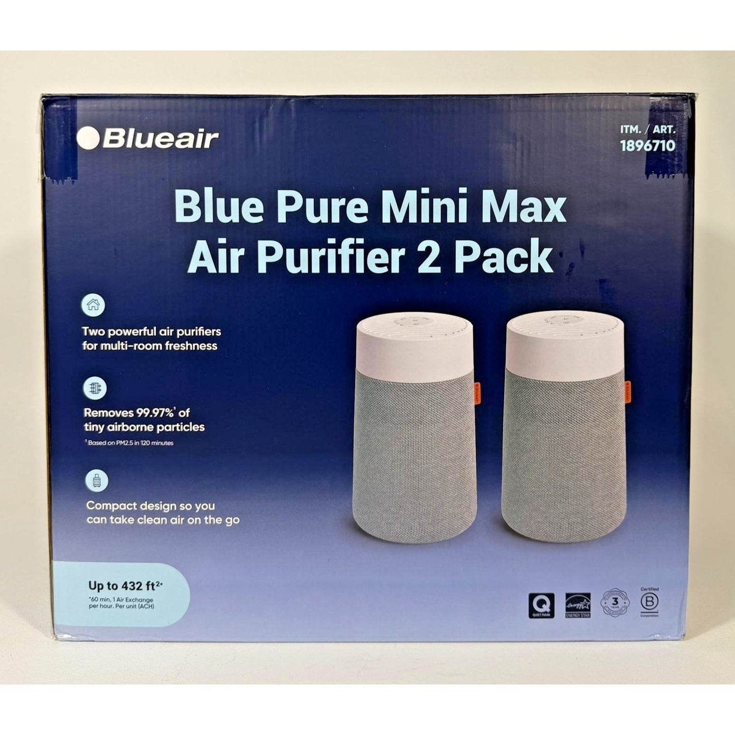 Blue Pure Mini Max Air Purifier, 2-pack By Blueair - 1896710 - 112678