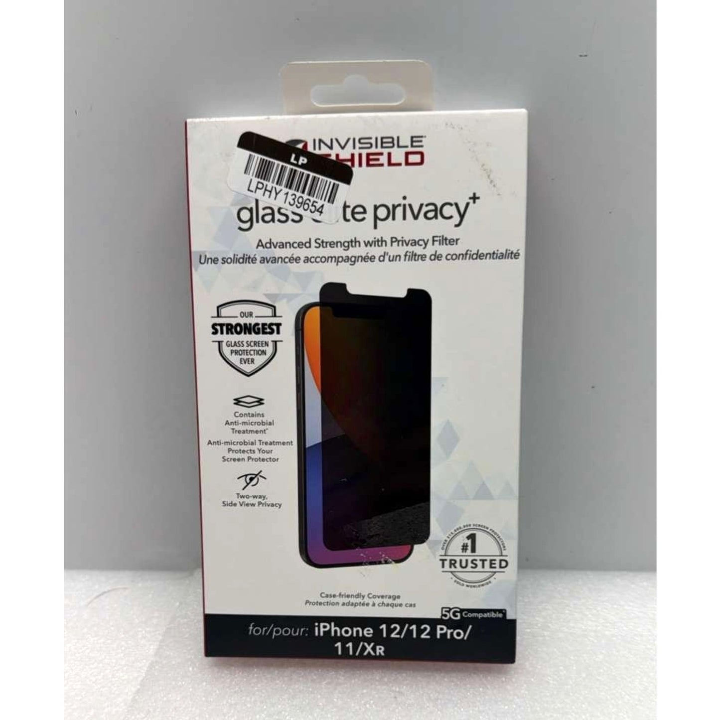 ZAGG iPhone 12/iPhone 12 Pro InvisibleShield Glass Elite Privacy Screen - New