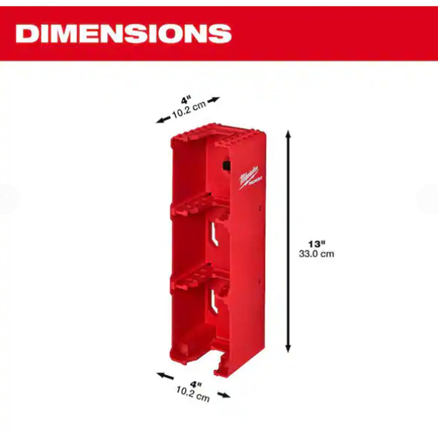 Milwaukee Tool 48-22-8339 M18 Battery Rack For Packout Wall-Mounted Storage