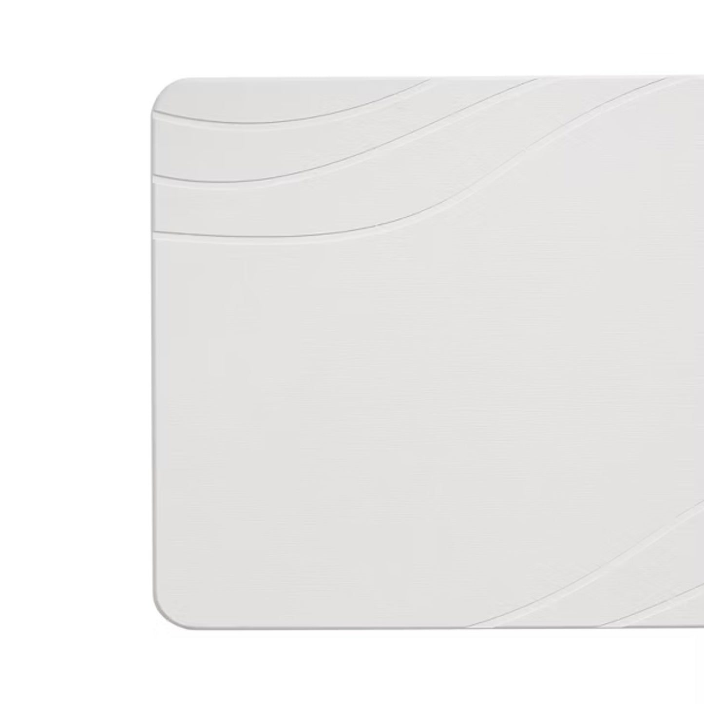 15.4"x23.6" Diatomaceous Stone Hard Bath Mat Warm White