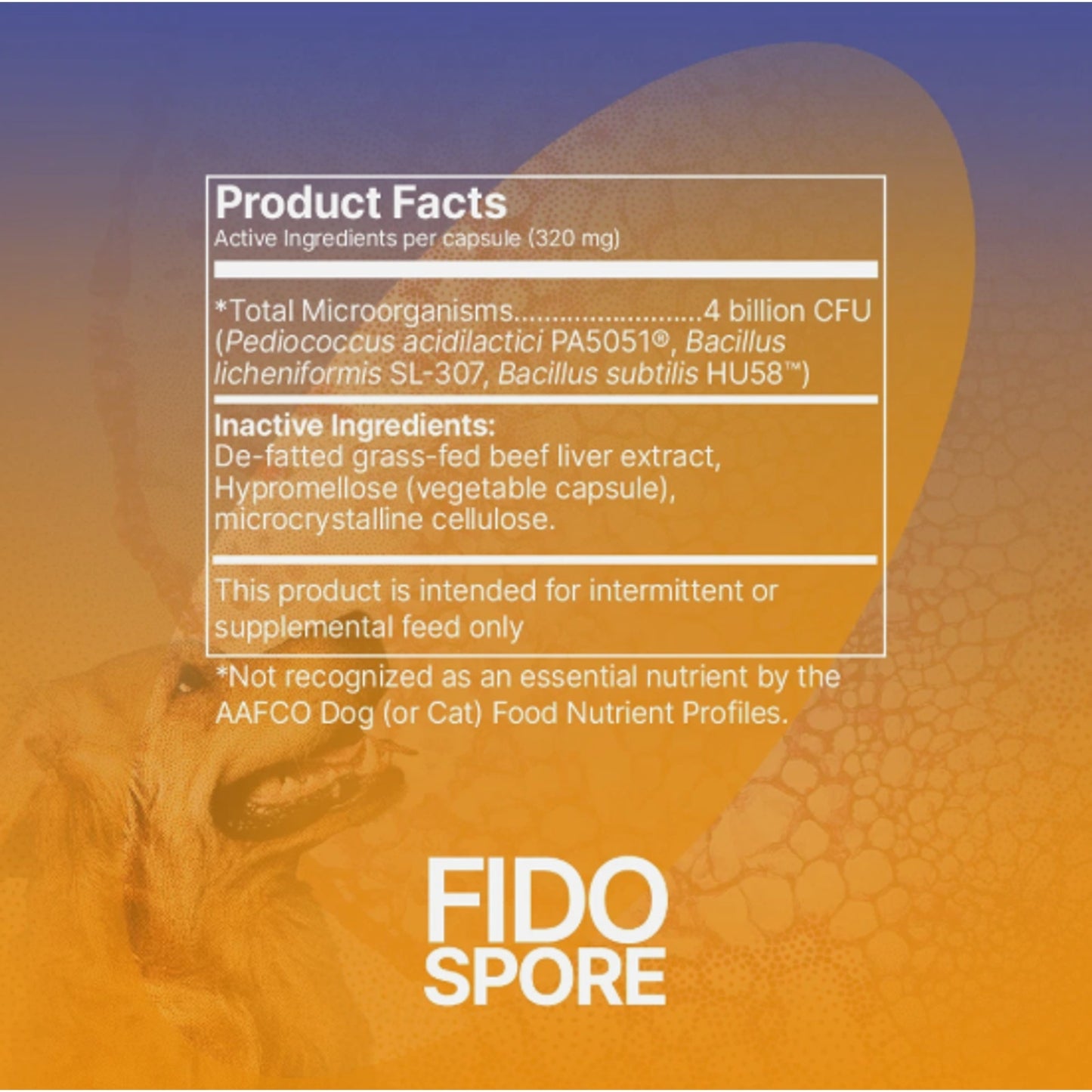 Microbiome Labs FidoSpore Dietary Supplement - 30 Capsules - Free Shipping