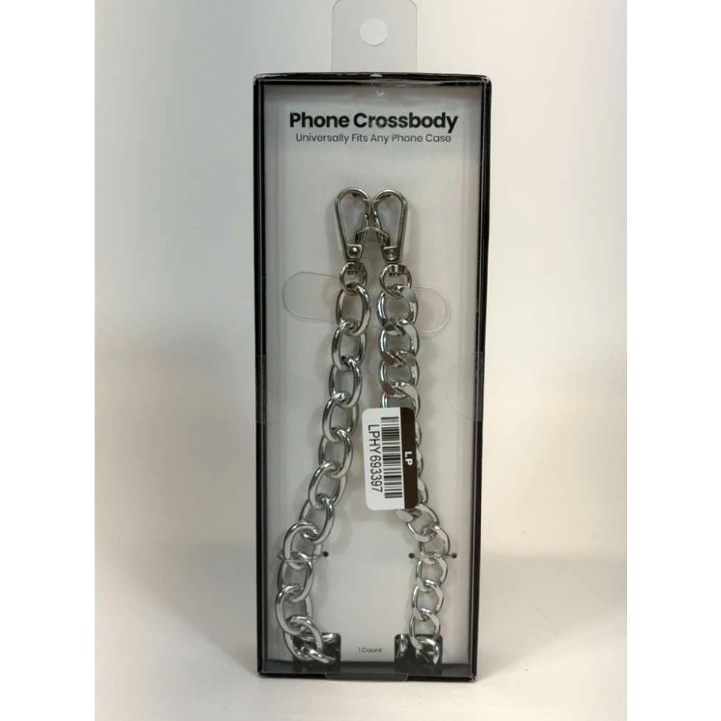 Phone Crossbody Hello Lux Mixed Link Silver