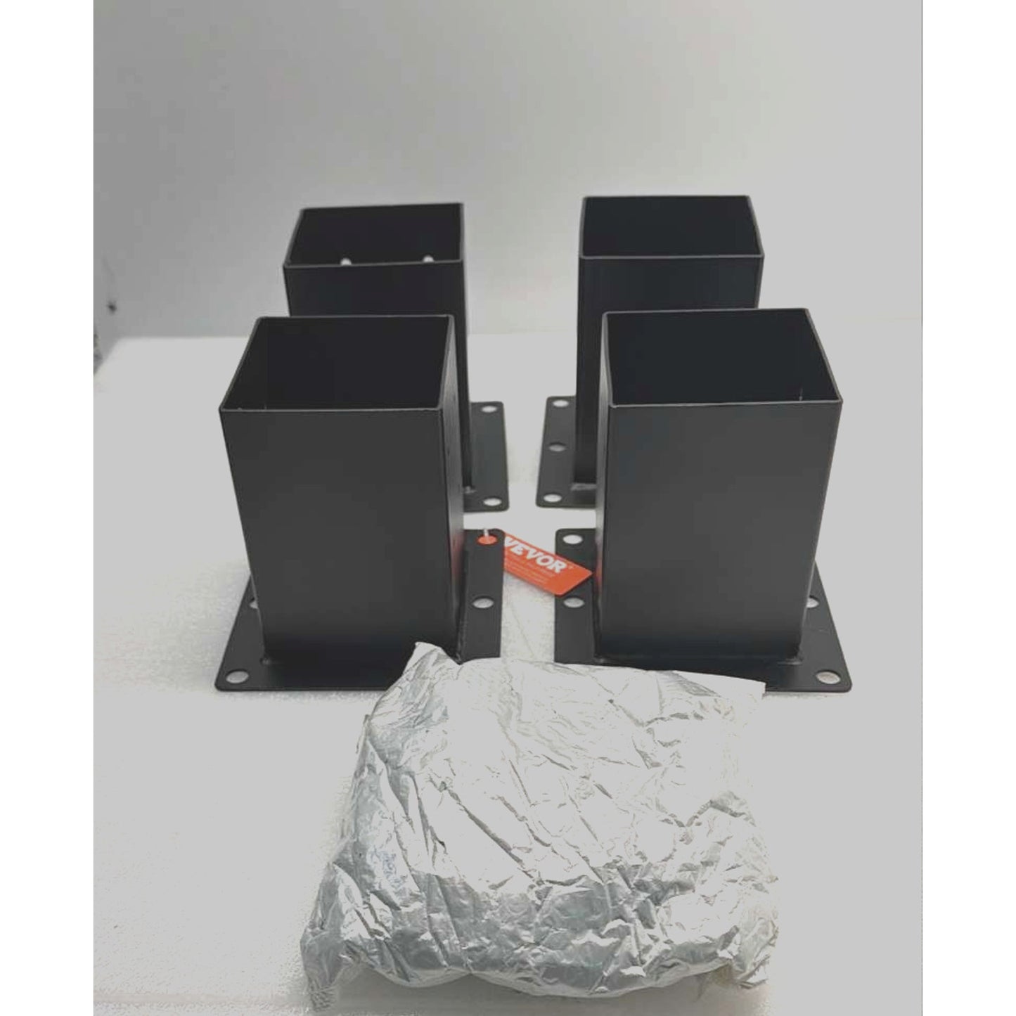 VEVOR 4X4 Post Base 4 Pcs, Post Base Brackets, Heavy Duty