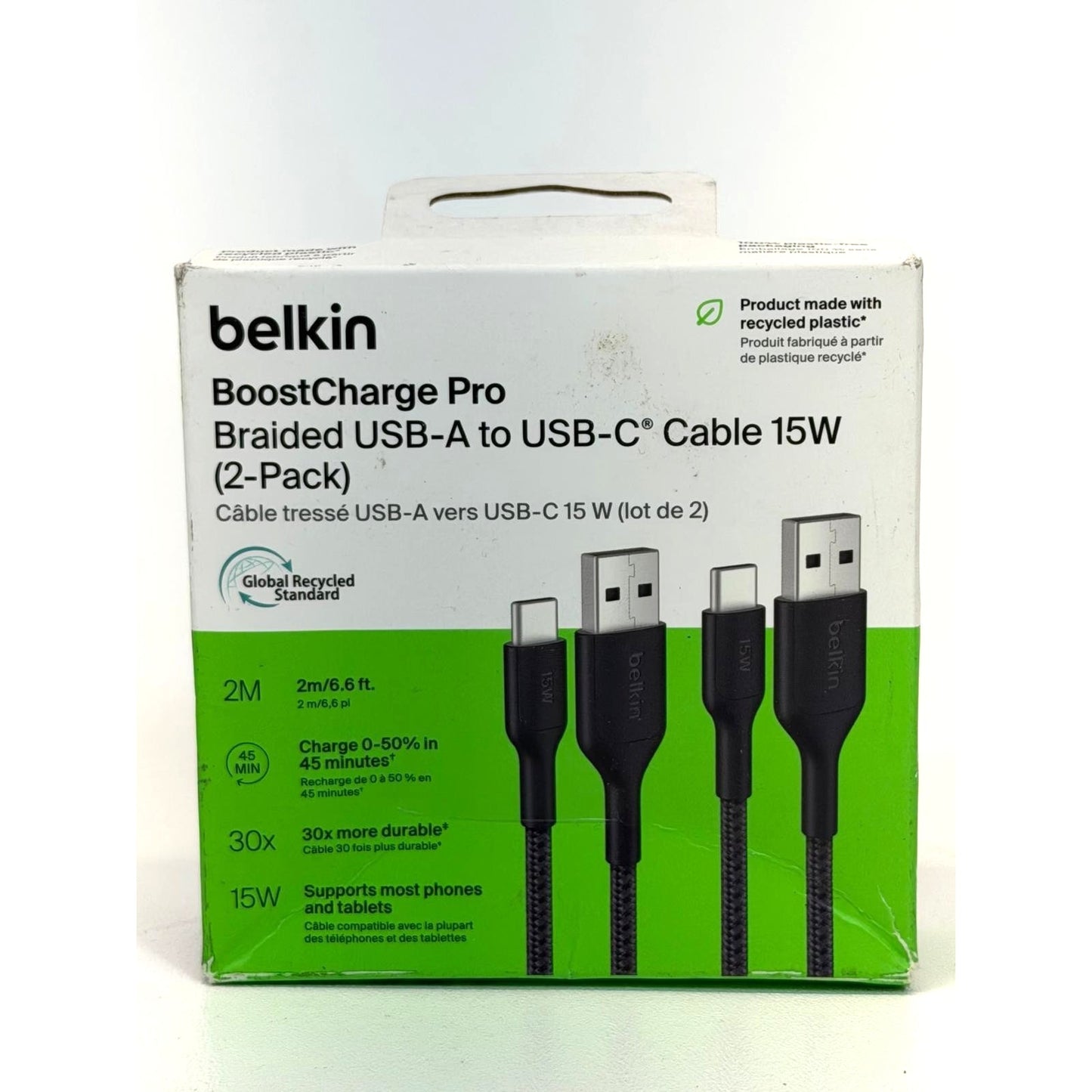 Belkin BoostCharge Pro Braided USB-A to USB-C Cable 60W