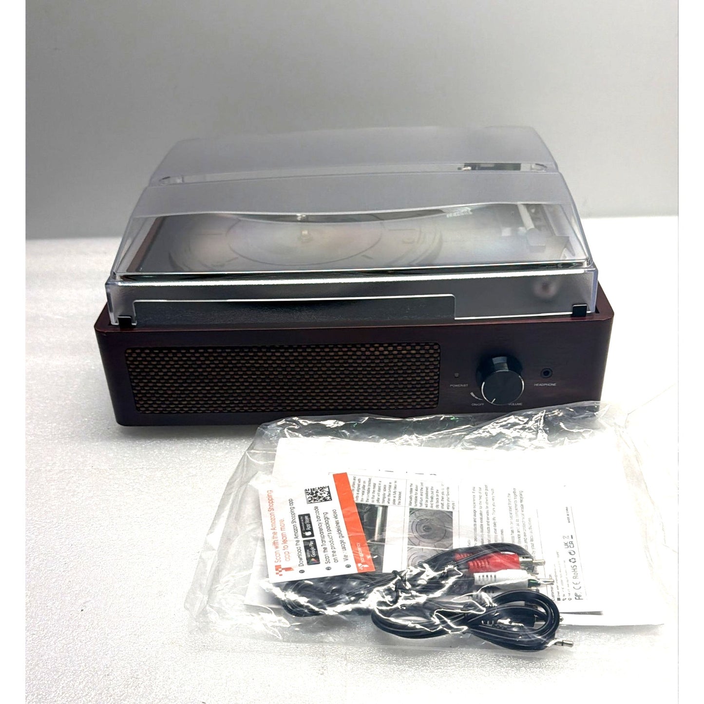 Wireless Turntable Player M49 Brown