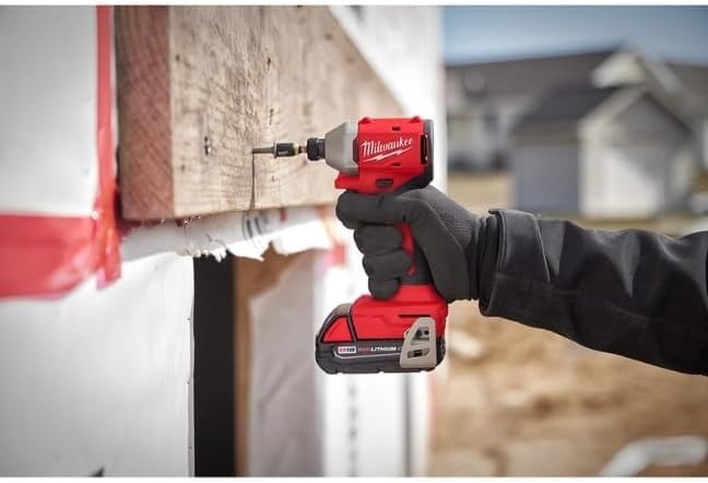 Milwaukee 3650-20 M18 18V Lithium-Ion Brushless Cordless 1/4 in. Compact Impact Driver (Tool Only)