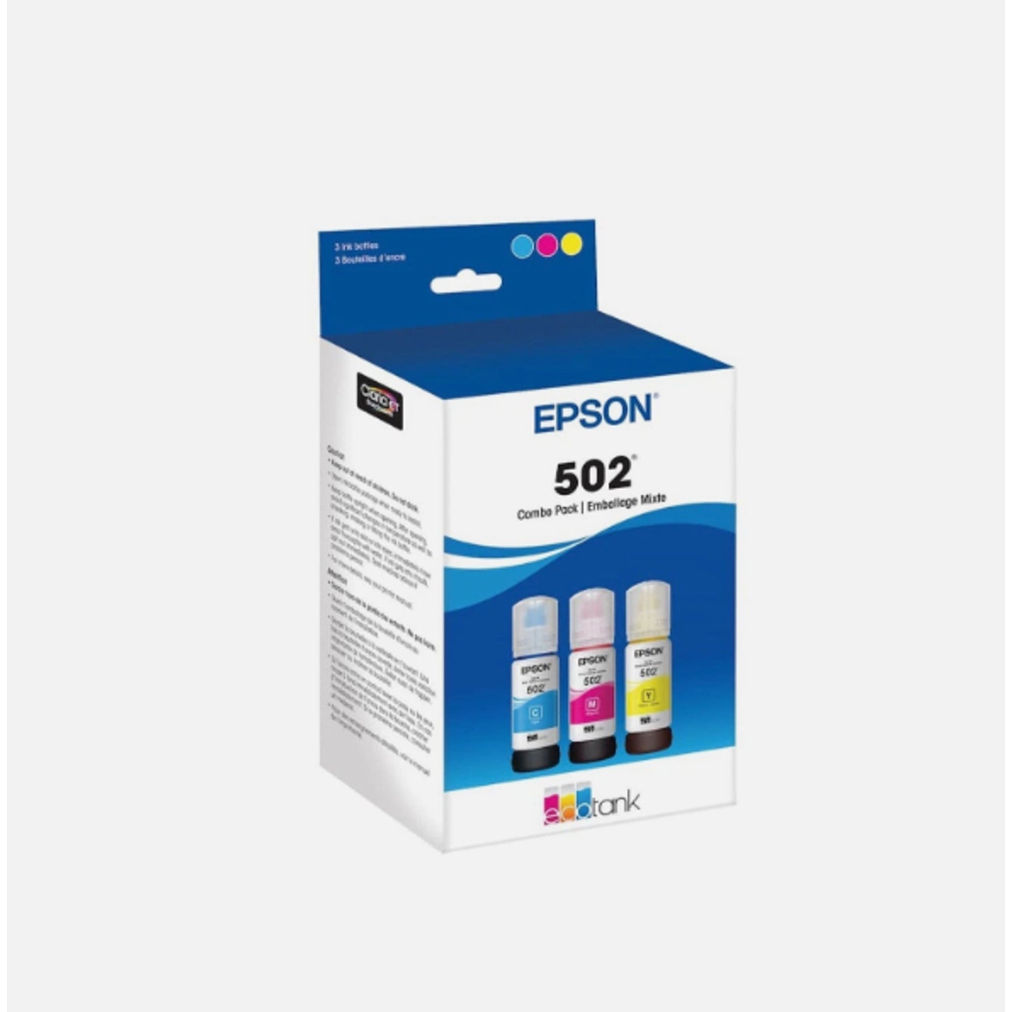Epson EcoTank T502 Tri-Color Ink Cartridges for Expression,010343935129