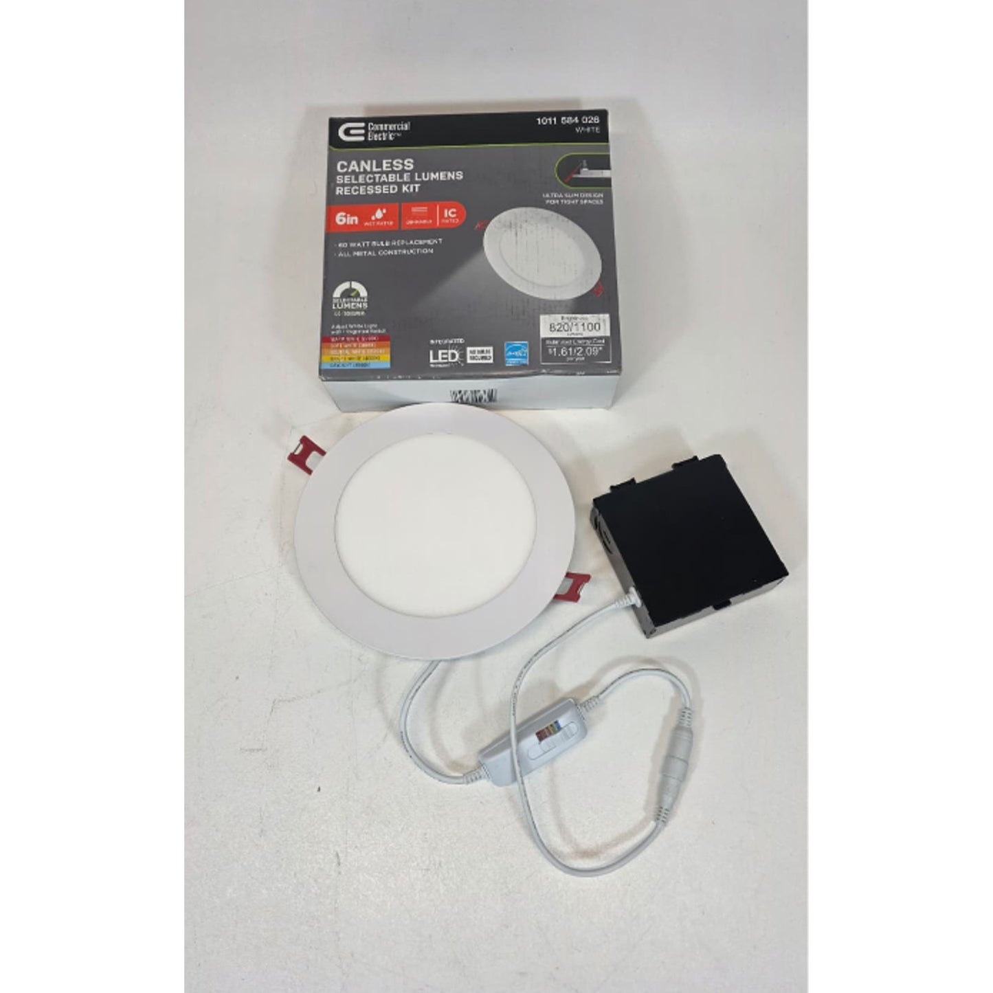 Commercial Electric Premium Series 6in LED Ultraslim Canless Recessed Light