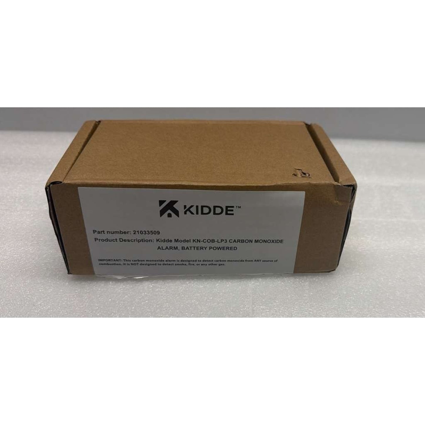 Kidde Carbon Monoxide CO Detector Alarm Battery Operated Model KN-COB-LP3