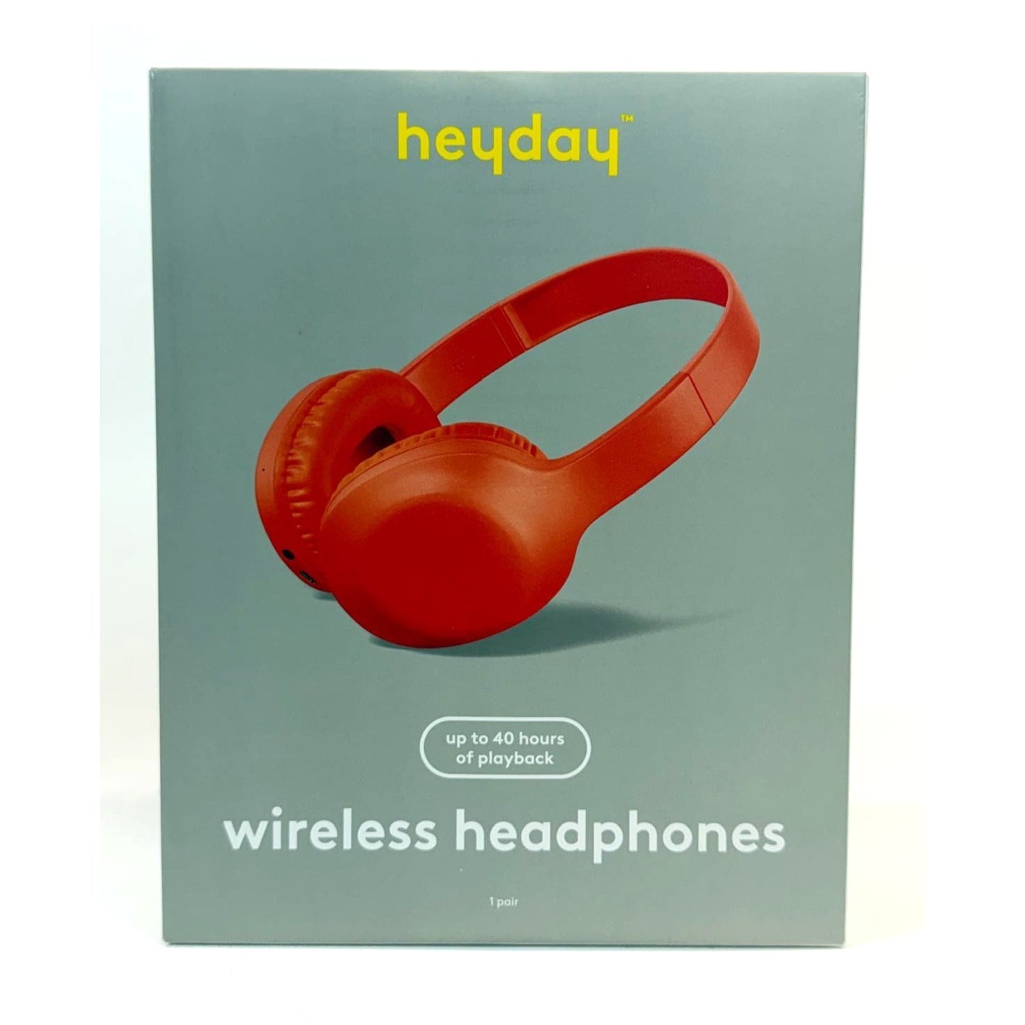 Heyday Wireless On-Ear Headphones – Bluetooth, 40 Hr Playtime, New Sealed