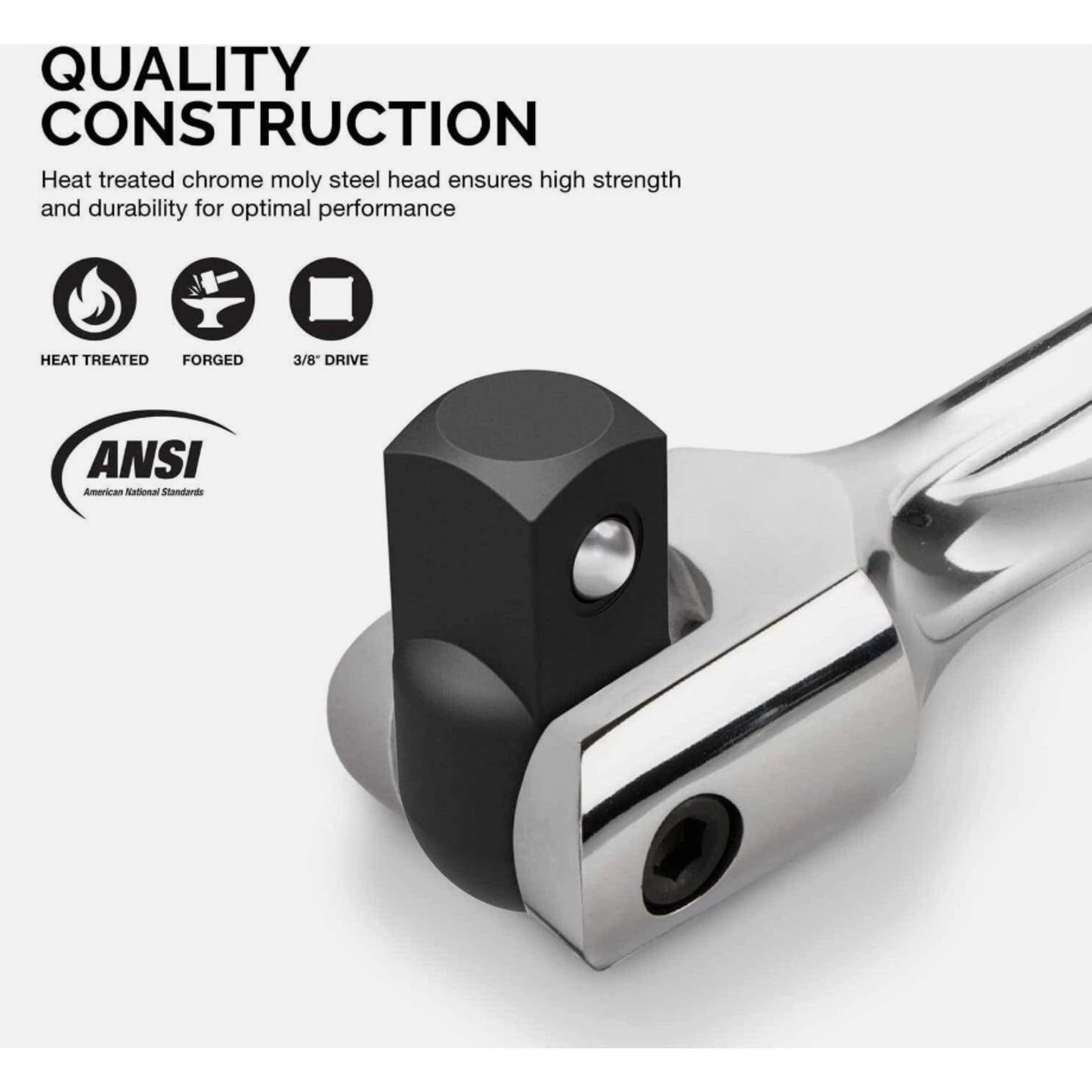 Neiko 00339A 3/8-Inch-Drive Premium Breaker Bar, 12 Inches Long, 12" Length