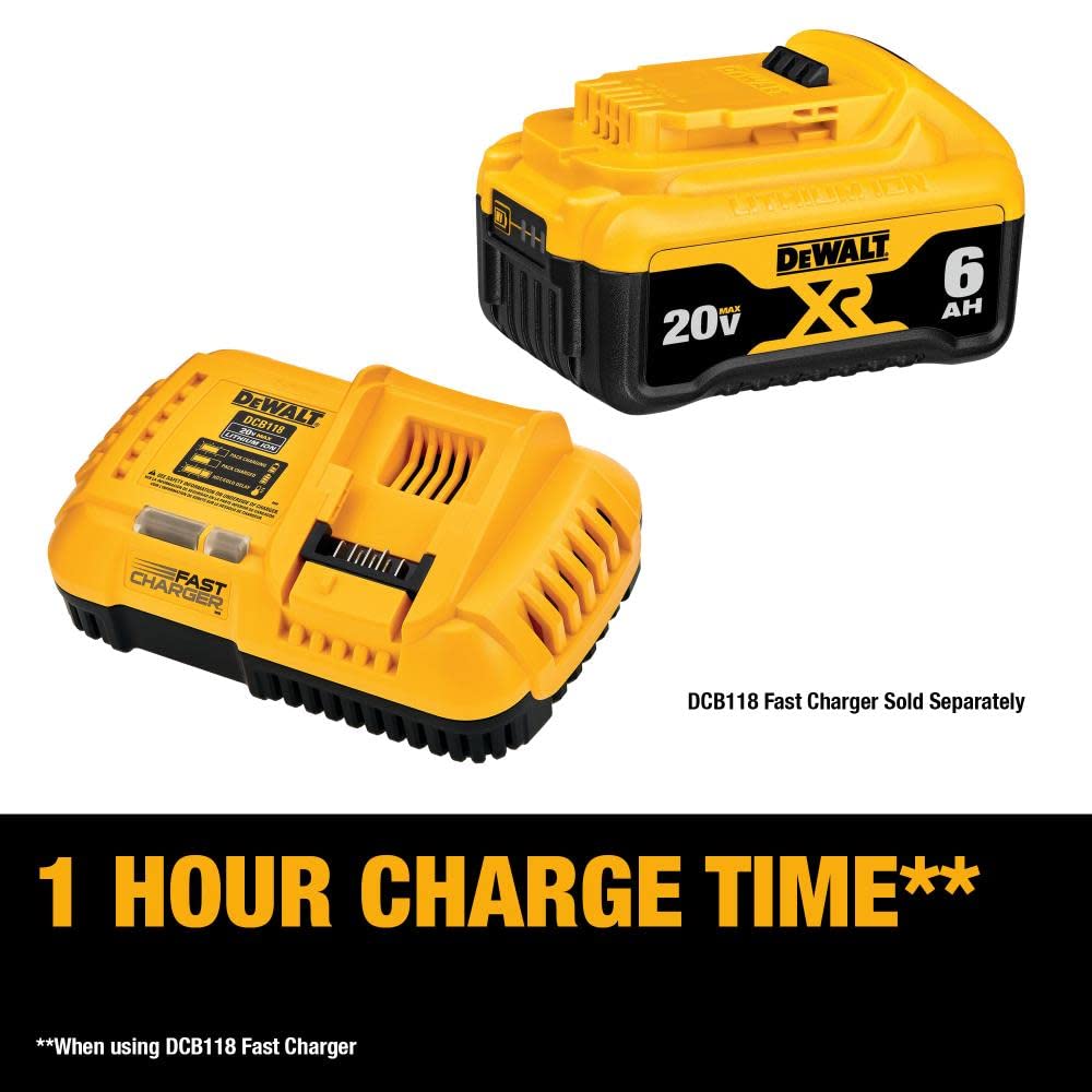 DEWALT 20V MAX Battery, Premium 6.0Ah (DCB206)