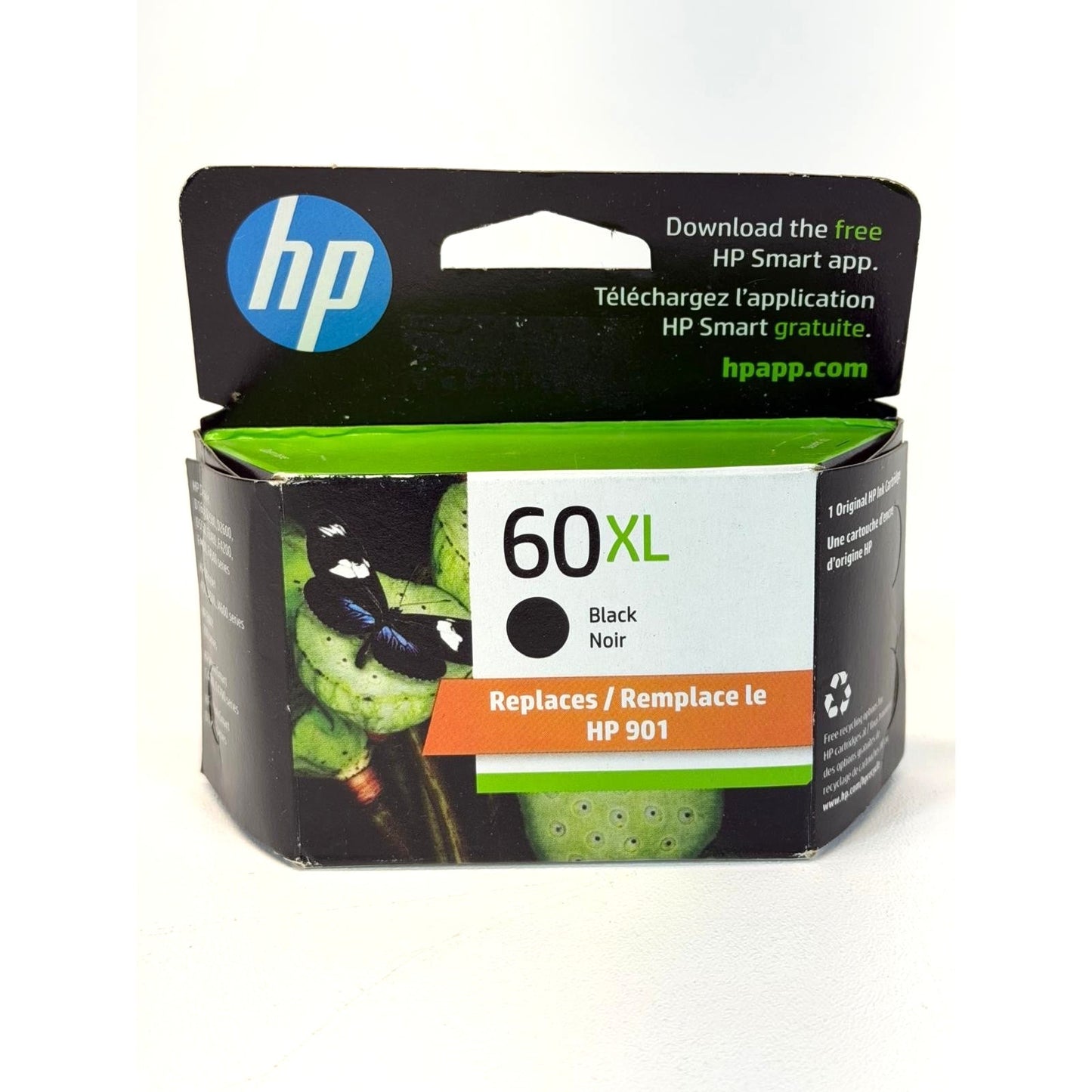 HP 60XL Black Ink Cartridge CC641WN HP 60 XL