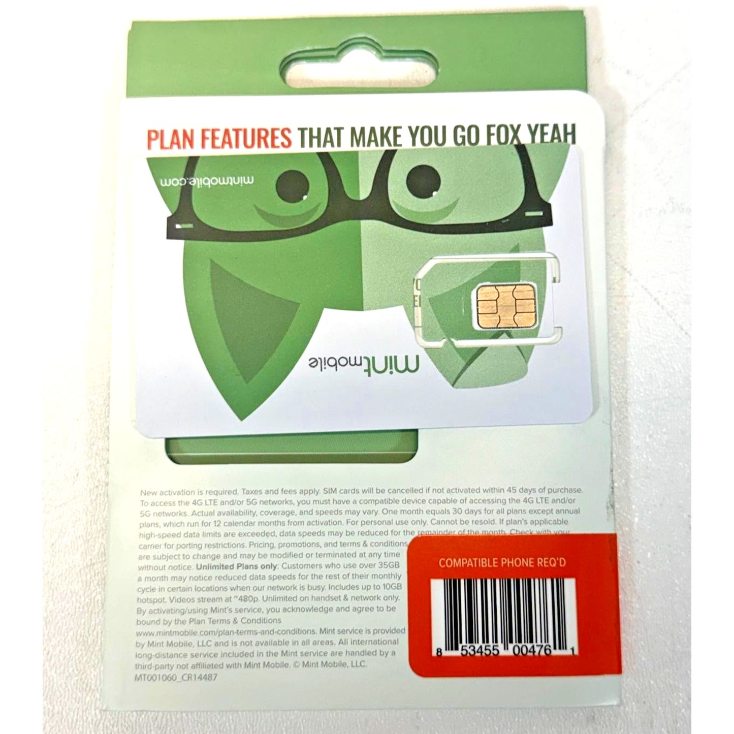 Mint Mobile Unlimited Phone Plan - 3 Months of Wireless Service - Mint