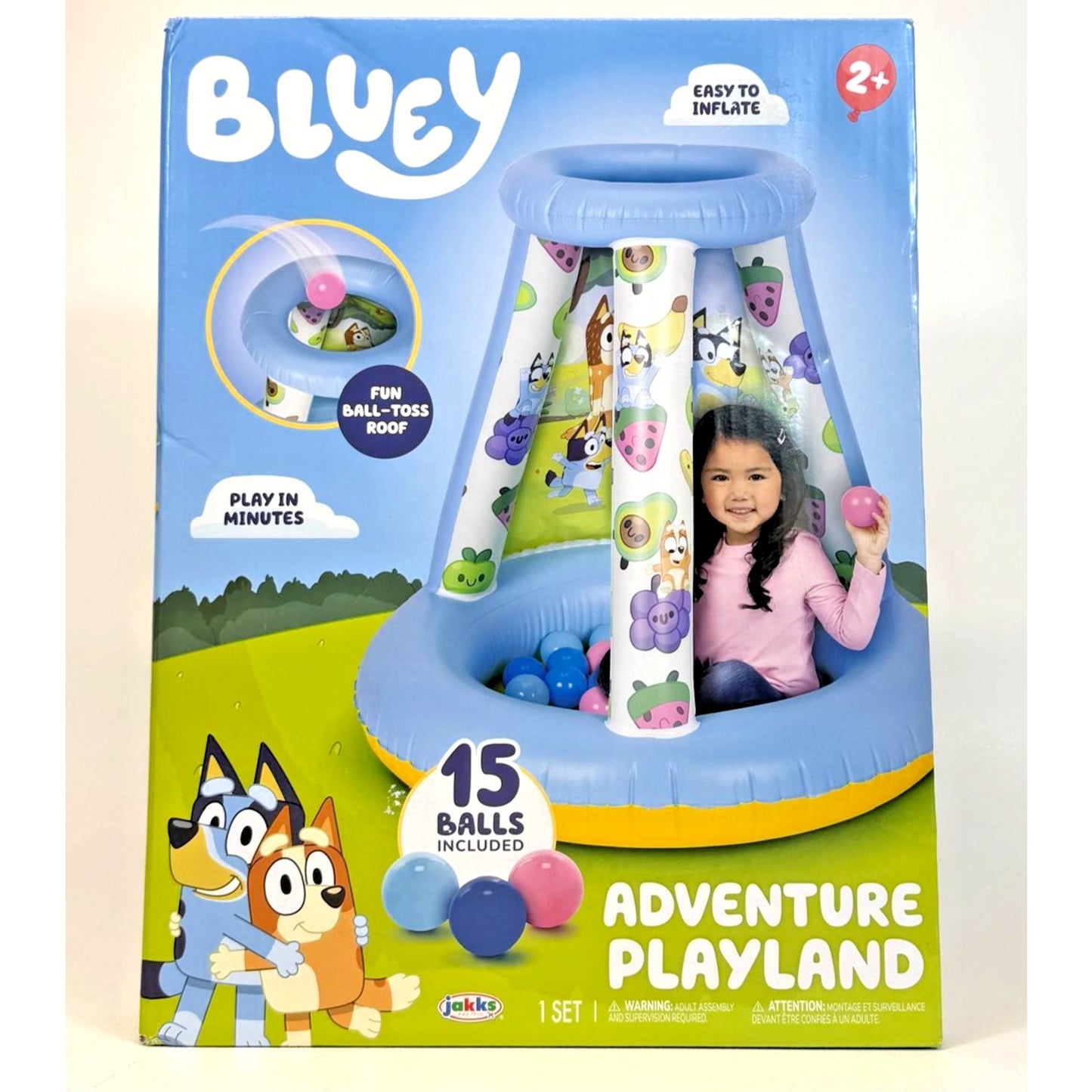 Bluey Activity Adventure Playland Ball Pit Toy 15 Balls Included