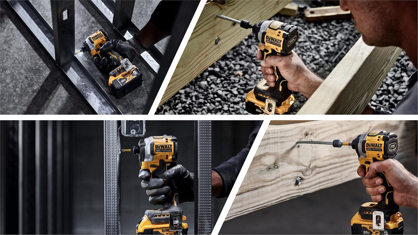 DEWALT ATOMIC 20V MAX* 1/4 in. Brushless Cordless 3-Speed Impact Driver one-pack Bare Tool