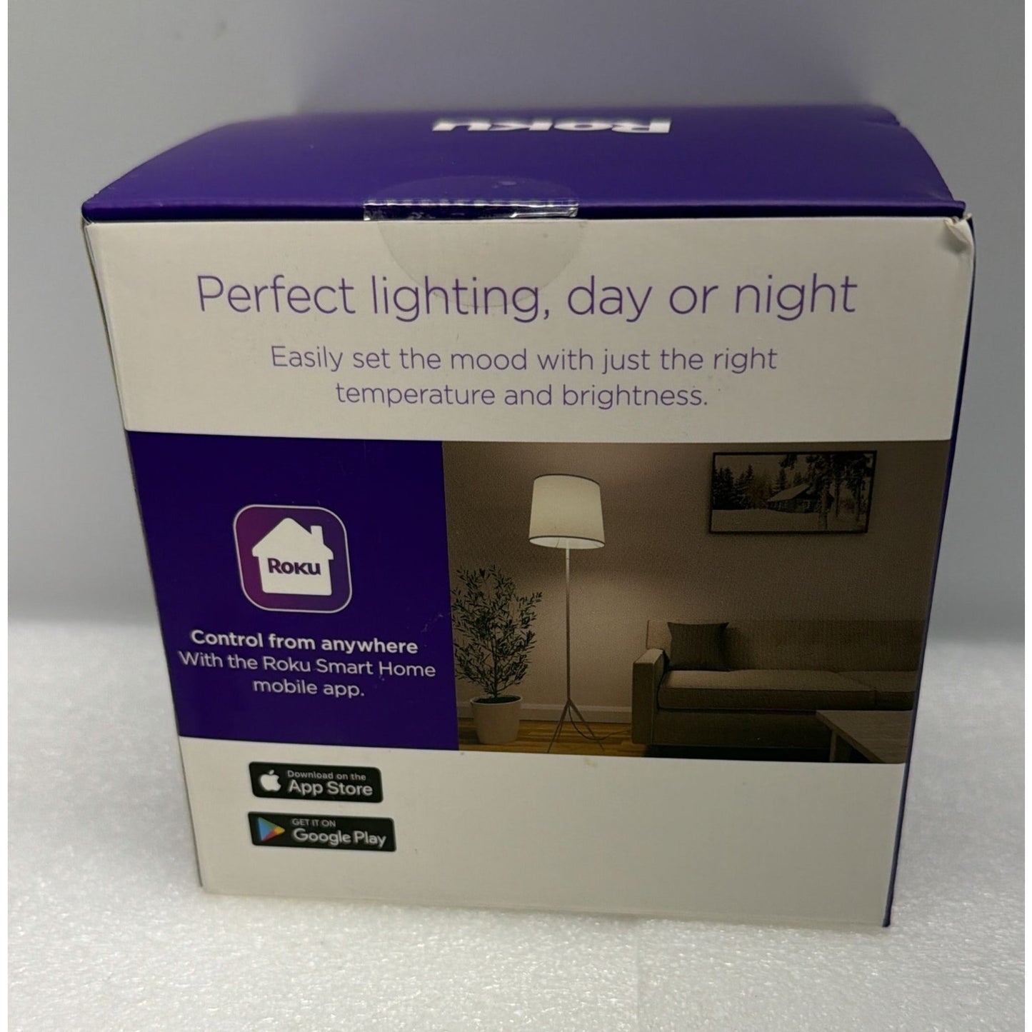 Roku Home Smart Bulb SE (White) 4-Pack with Adjustable 9.5 Watts