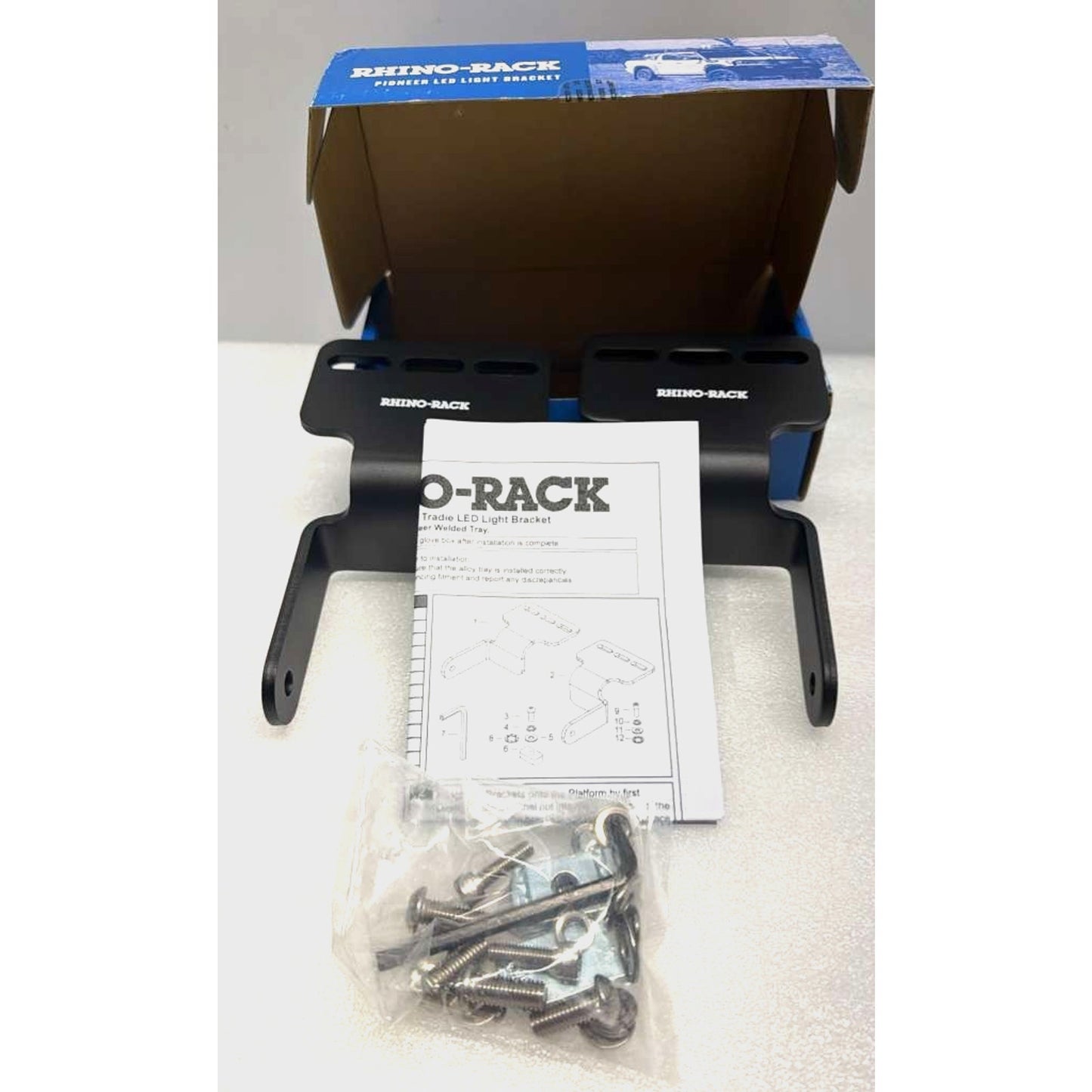 Rhino Rack Pioneer LED Light Brackets, #43173, 9321911202040