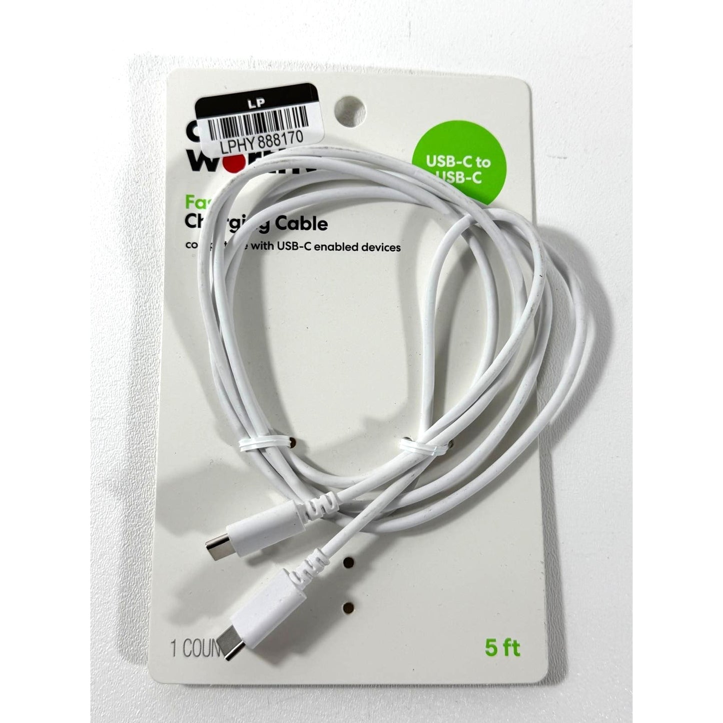 Deal Worthy Charging Cable USB-A to USB-C 3Ft