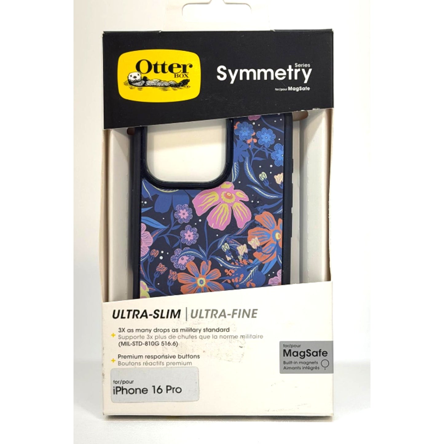 OtterBox Symmetry Series MagSafe Case For Apple iPhone 16 Pro, Fairy Fauna Blue