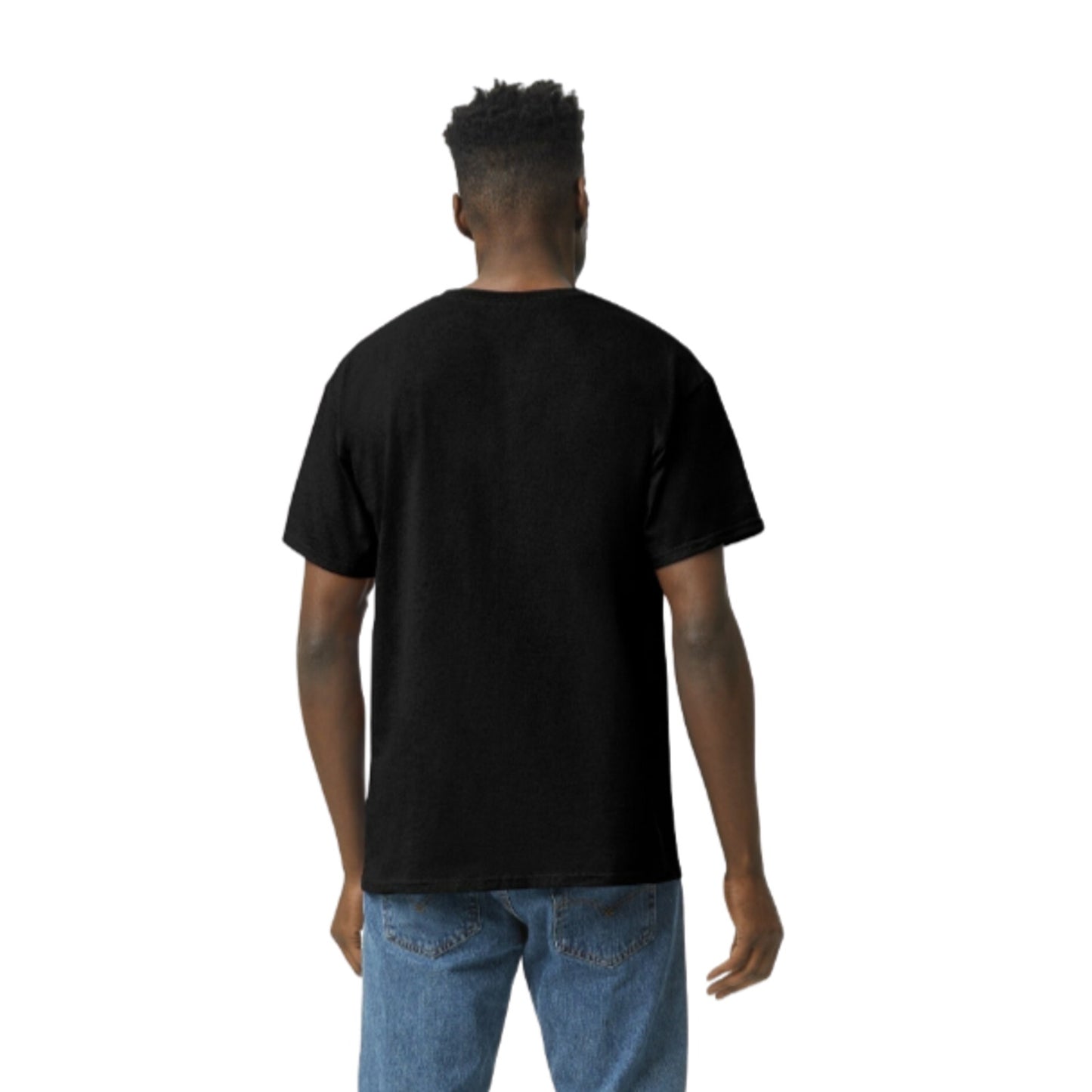 Gildan (4-pack) Black Solid Heavy Cotton Short Sleeve Blank T-Shirt S-4XL