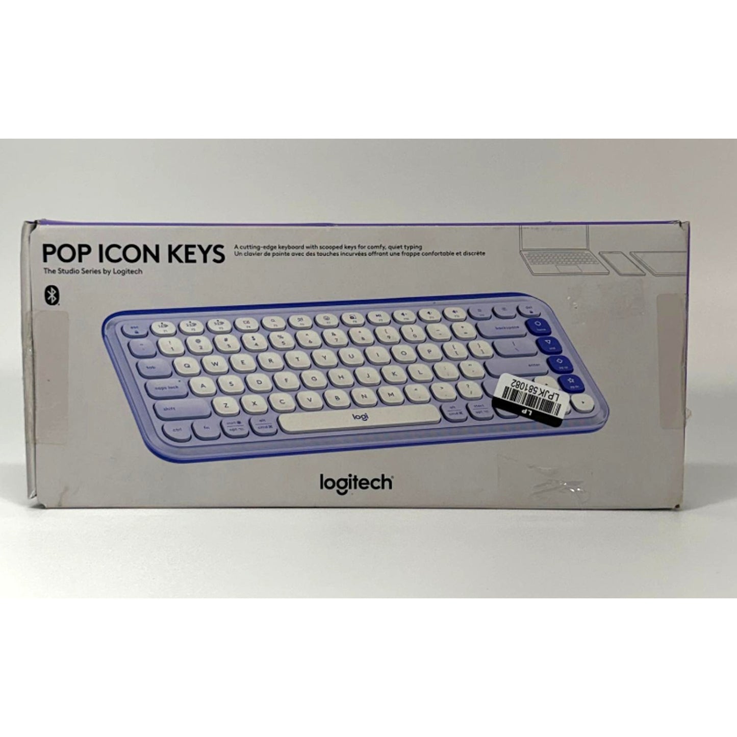 Logitech POP ICON KEYS, Wireless Bluetooth Keyboard, for Laptop, Tablets, PC ...