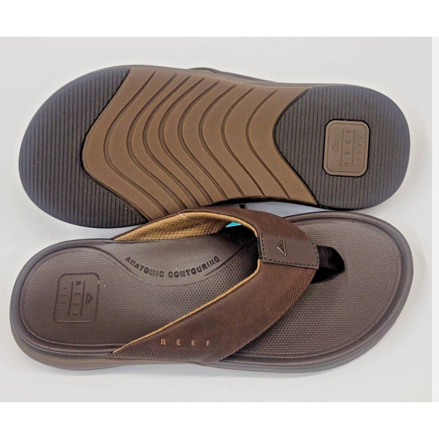 Reef Mens Cushion Norte Dark Brown 9