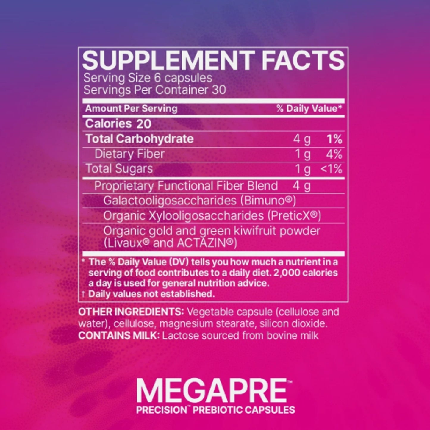 Microbiome MegaPre Capsules Support Healthy Immunity - 180 Capsules Exp; 09/2027