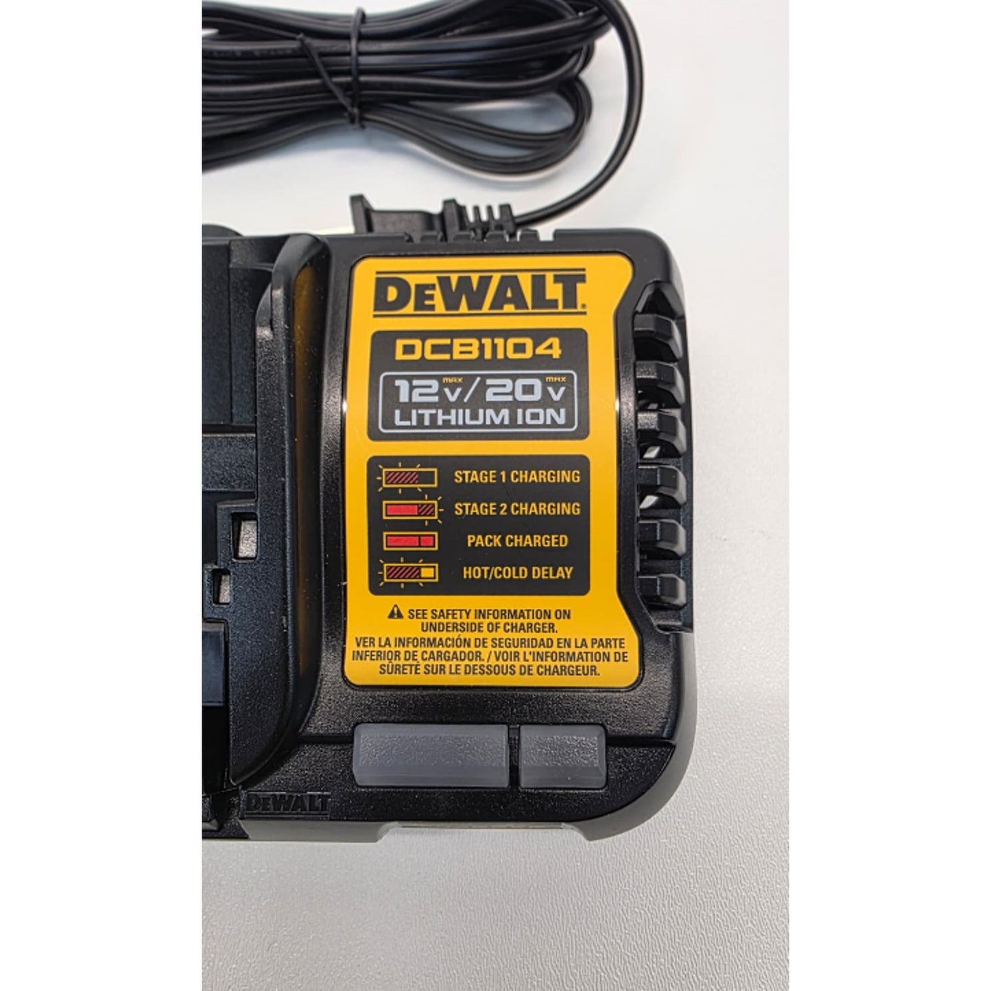 DEWALT DCB1104 12V & 20V Volt MAX Li-Ion 4 Amp Battery Charger