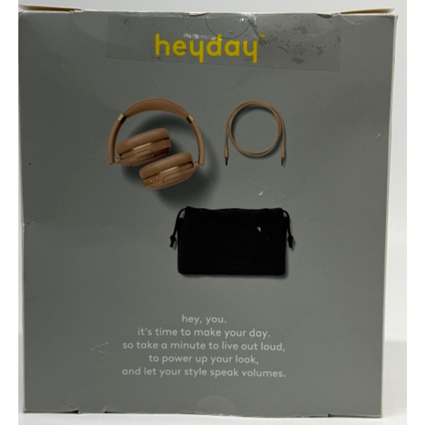 heyday Banded Active Noise Cancelling Over-Ear Headphones - Peach