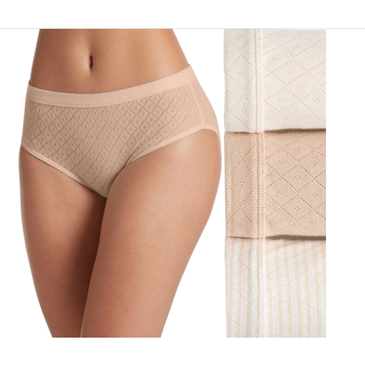 Jockey® Women's 3-pk. Elance Breathe Hipster Panty Set 9|XXL