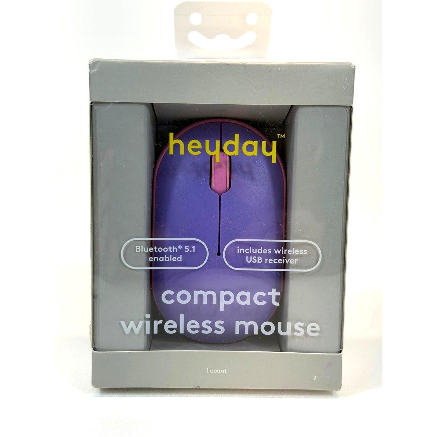 heyday Purple & Pink Bluetooth Wireless Optical Mouse Laptop Computer USB