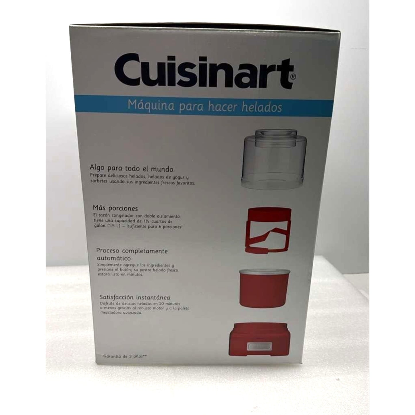 Cuisinart 1.5 Quart Frozen Yogurt Ice Cream Sorbet Maker - Red