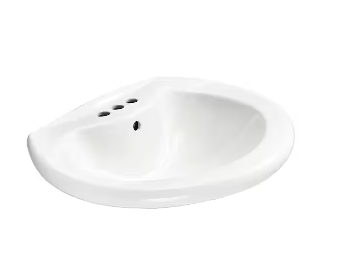 Shelburne 8.2 in. Pedestal Sink Basin in White Vitreous China