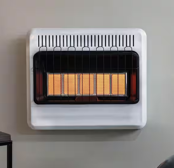 30,000 BTU Vent Free Radiant Natural Gas or Propane Dual Fuel Space Heater
