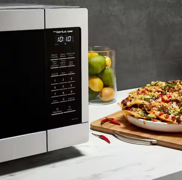 1.6 cu. ft. Countertop Microwave in Stainless Steel with Inverter Technology and Genius Sensor Cooking