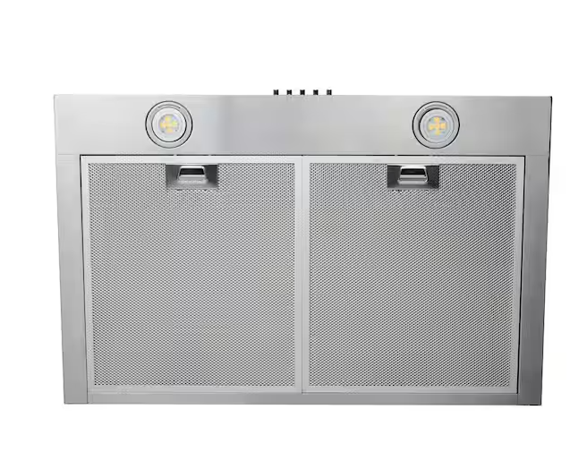30 in. W Convertible Wall Mount Range Hood with 2 Charcoal Filters in Stainless Steel
