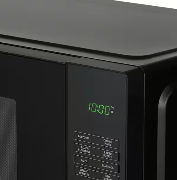 1.1 cu. ft. Countertop Microwave Oven in Black