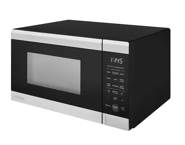19 in. 0.9 cu. ft. 900-Watt Countertop Microwave Oven in Stainless Steel with Convection and Air Fry