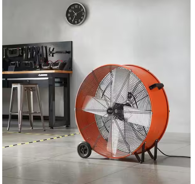 30 in. Heavy Duty 2-Speed Direct Drive Drum Fan