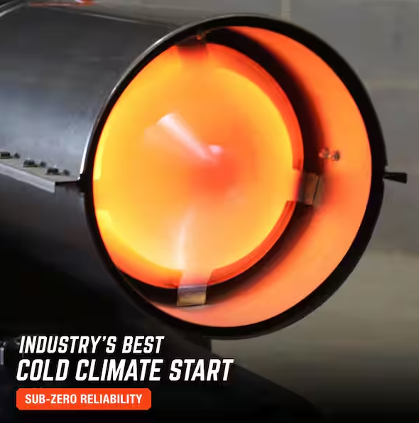 Contractor Series 80,000 BTU Black Forced Air Kerosene/Diesel Outdoor Space Heater with Thermostat