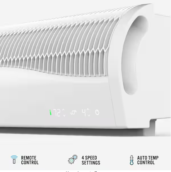 Transom 26 in. 4-Speeds Window Fan with Remote Control Reversible Exhaust Mode Weather Resistant Case Whole Room