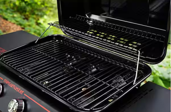 3-Burner Propane Gas Grill in Black