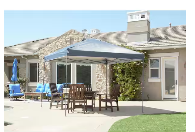 10 ft. x 10 ft. Grey Instant Canopy Pop Up Tent