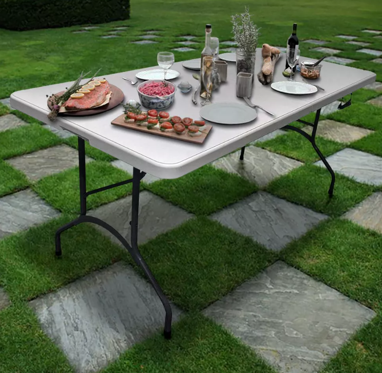 Peakform 6' Folding Banquet Table Off White