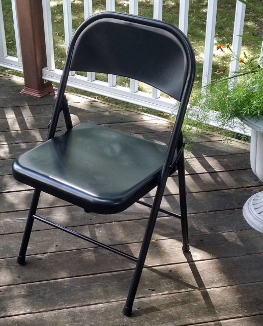 Peakform Vinyl Padded Chair Black